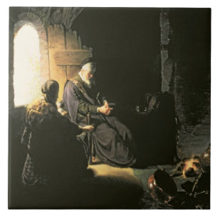 Anna and the Blind Tobit, c.1630 (oil on panel) Tile