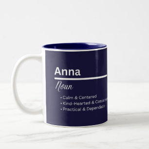 Anna Girl Personalized Name Meaning Mug