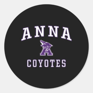 Anna High School Coyotes C1 Classic Round Sticker