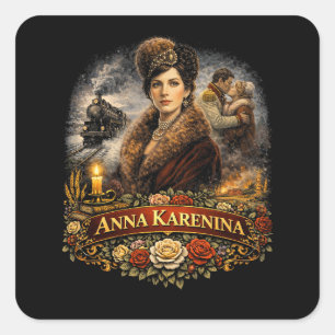 Anna Karenina Square Sticker