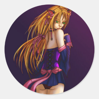 Anna Kat Classic Round Sticker
