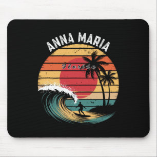 Anna Maria Beach Florida Beach Surfing Mouse Pad