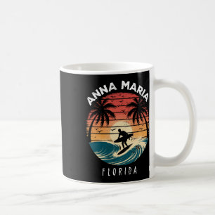 Anna Maria Beach Florida Surfboard Waves Beach Coffee Mug