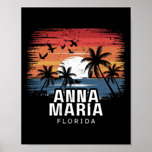 Anna Maria Beach Florida Surfing Surfer _1 Poster