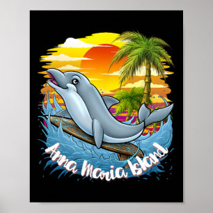 Anna Maria Island Beach Shirt Spring Break Florida Poster
