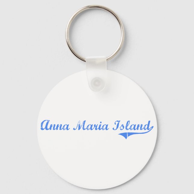 Anna Maria Island Florida Classic Design Key Ring (Front)