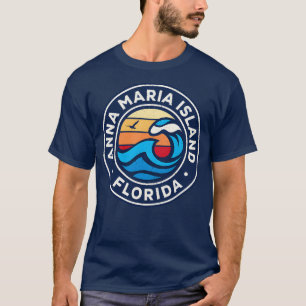 Anna Maria Island Florida Fl Nautical Waves TShirt