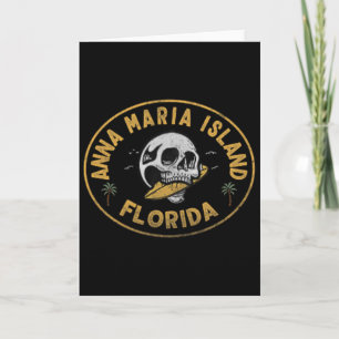 Anna Maria Island Florida Fl Vintage Surf Front An Card
