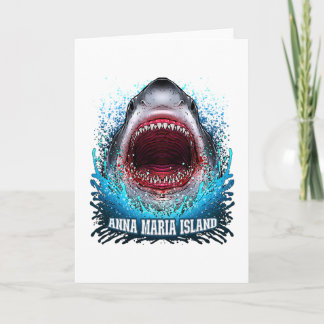 Anna Maria Island Florida Vacation Great White Sha Card