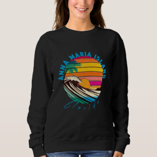 Anna Maria Island Retro 1980s Style Beach Sweatshirt