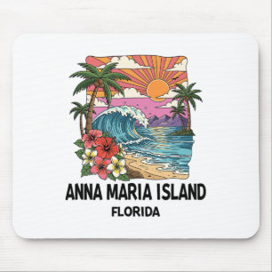 Anna Maria Island Tropical Beach Souvenir Vacation Mouse Pad