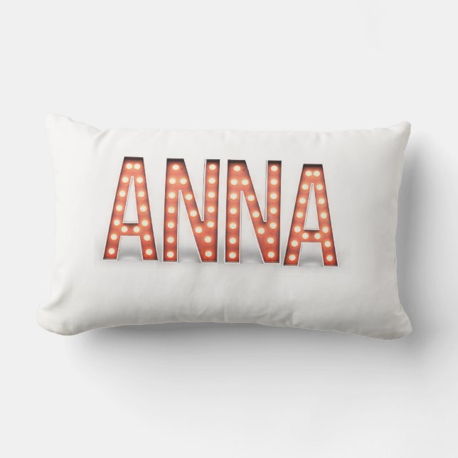 Anna Marquee Lights Lumbar Cushion (Front)
