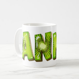 Anna Name Kiwi Style Tasse Teetasse Coffee Mug