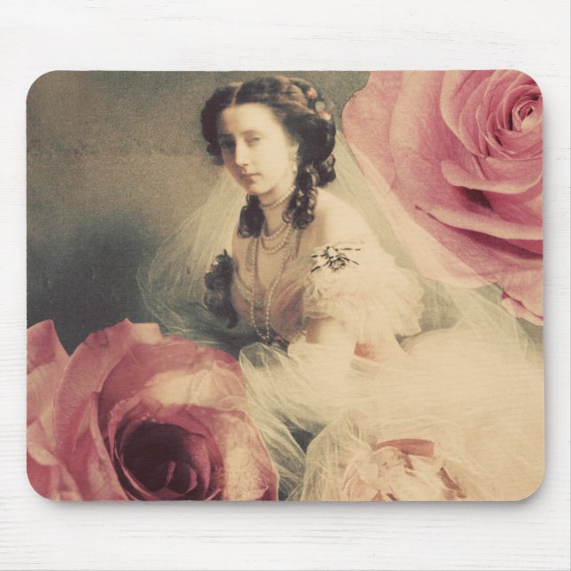 Anna Of Hesse -Winterhalter - Rose Overlay Mouse Pad (Front)