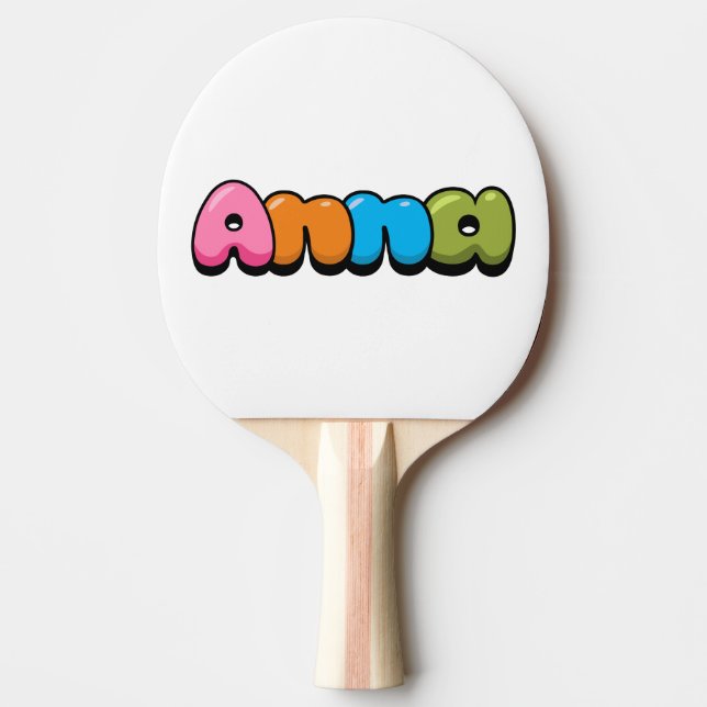 Anna Ping Pong Paddle (Front)