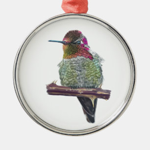 Anna’s Hummingbird Metal Ornament