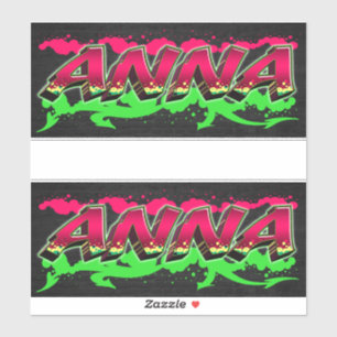 Anna Vorname Name Graffiti Aufkleber Sticker