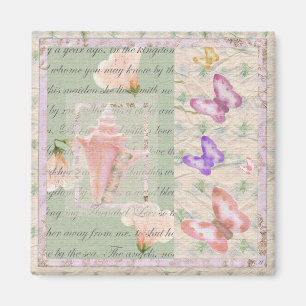 Annabell Lee fridge art: Digital Collage Magnet