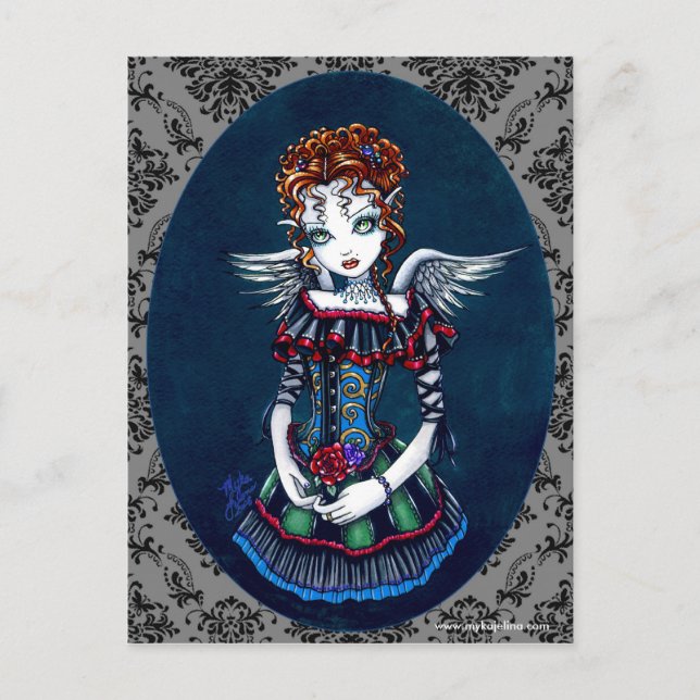 Annabelle Gothic Victorian Angel Postcard (Front)