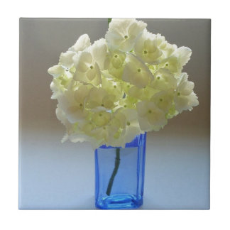 annabelle hydrangea ceramic tile