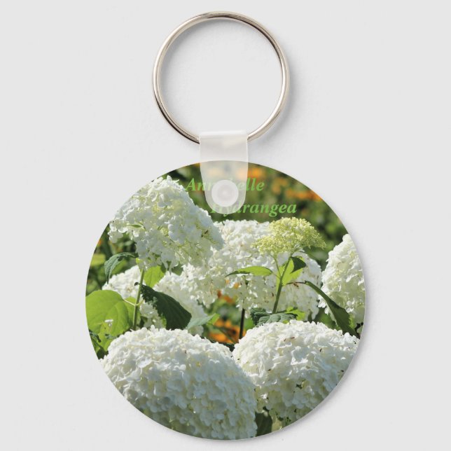 Annabelle Hydrangea Key Ring (Front)