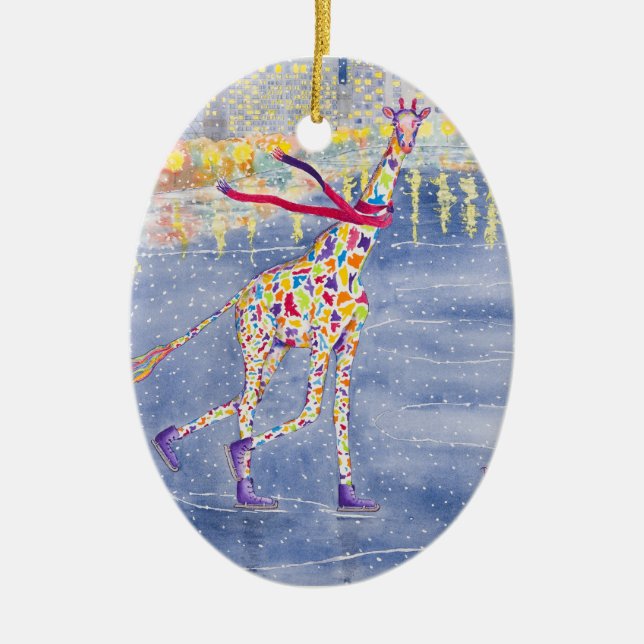 Annabelle on Ice 1-side Ornament (Front)
