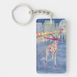 Annabelle on Ice & on Pow Keychain