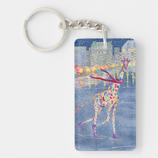 Annabelle on Ice & on Pow Keychain (Front)