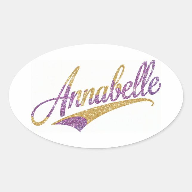 Annabelle Stickers Oval (Front)