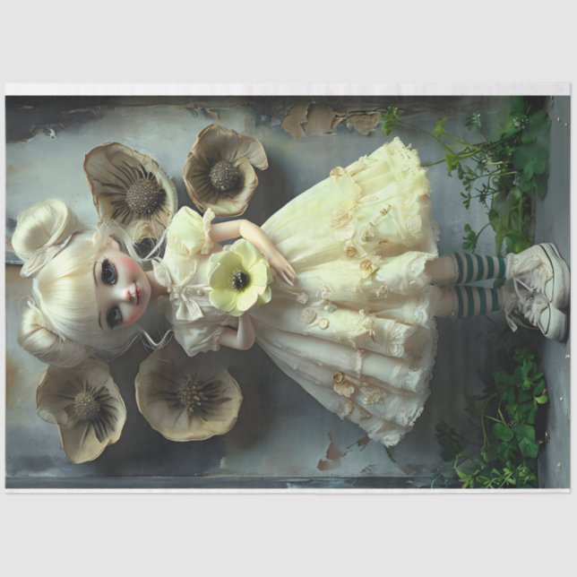 Annabelle yellow dress Colors Tissue Paper (Front)