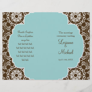 AnnaLiese Damask - Formal Wedding Program