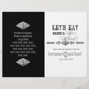 AnnaLiese Damask - Formal Wedding Program