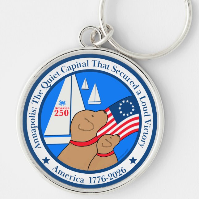 Annapolis America 250th Anniversary  Key Ring (Front)