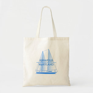 Annapolis Coastal Nautical Sailing Sailor Tote Bag