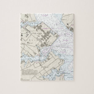 Annapolis Harbour Chart Jigsaw Puzzle