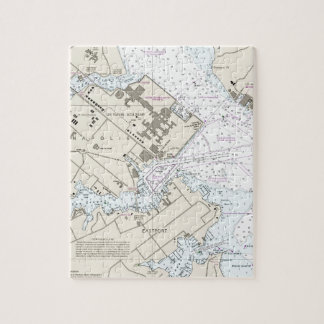 Annapolis Harbour Chart Jigsaw Puzzle