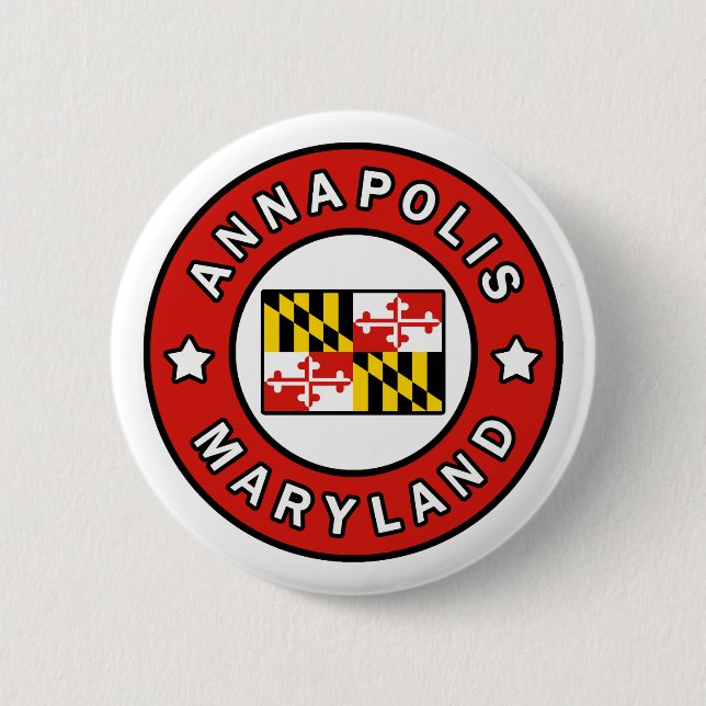 Annapolis Maryland 6 Cm Round Badge (Front)