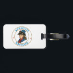 Annapolis Maryland Colonial Luggage Tag<br><div class="desc">Situated on the Chesapeake Bay at the mouth of the Severn River,  Annapolis is the capitol of Maryland,  the home of the U.S. Naval Academy,  and the sailing capitol of America. This sleek design has a sailboat and text.</div>