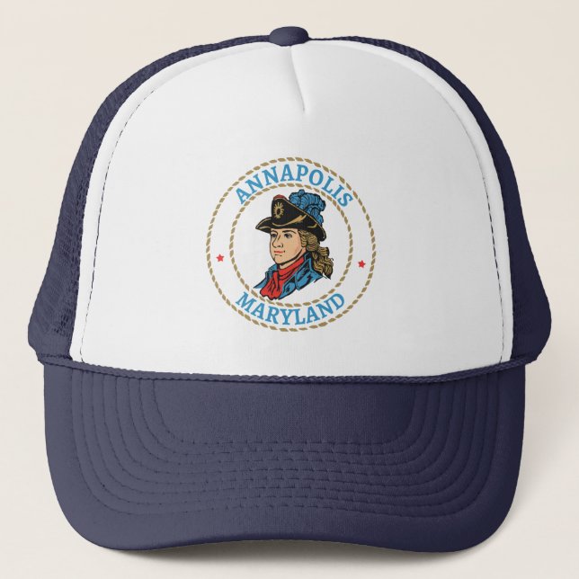 Annapolis Maryland Colonial Trucker Hat (Front)