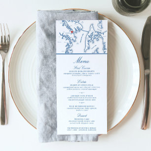 Annapolis Maryland Map Elegant Wedding Menu