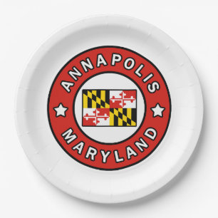 Annapolis Maryland Paper Plate