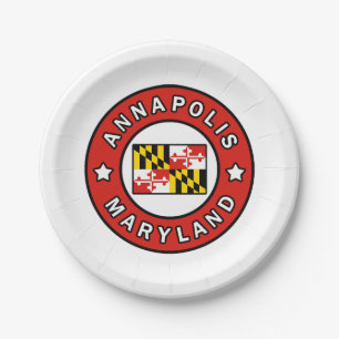 Annapolis Maryland Paper Plate