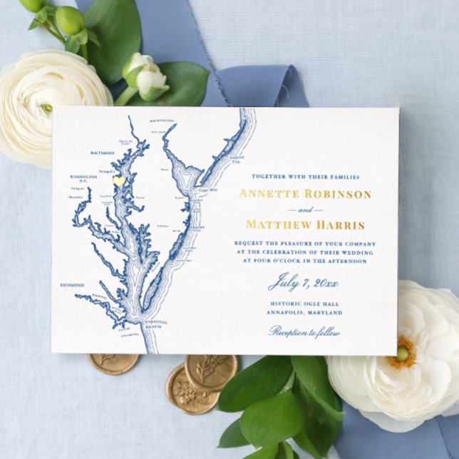 Annapolis Maryland Wedding Navy and Gold  (Creator Uploaded)