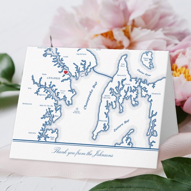 Annapolis Maryland Wedding Photo Thank You Card (Creator Uploaded)
