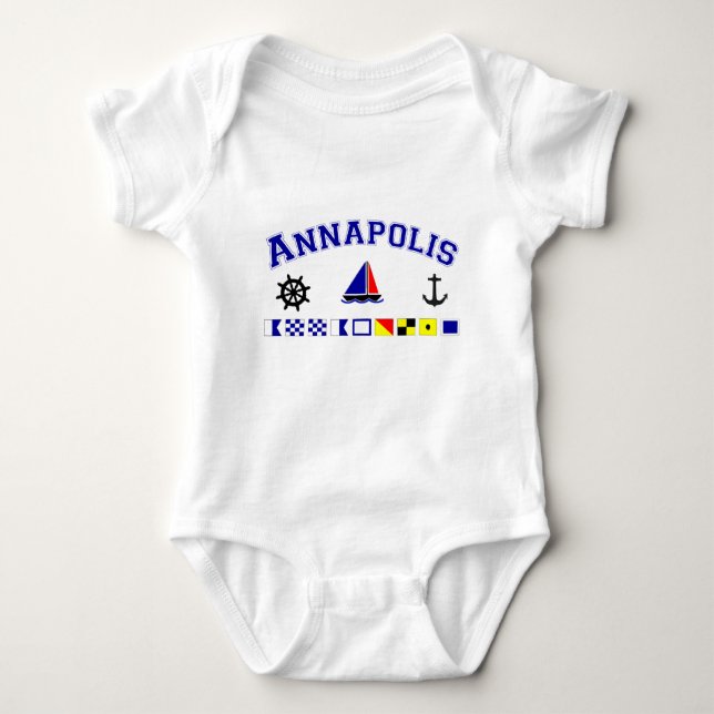 Annapolis, MD Baby Bodysuit (Front)