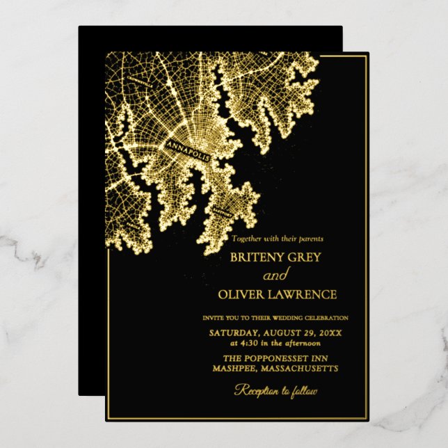 Annapolis MD Chesapeake Bay golden Wedding (Front/Back)