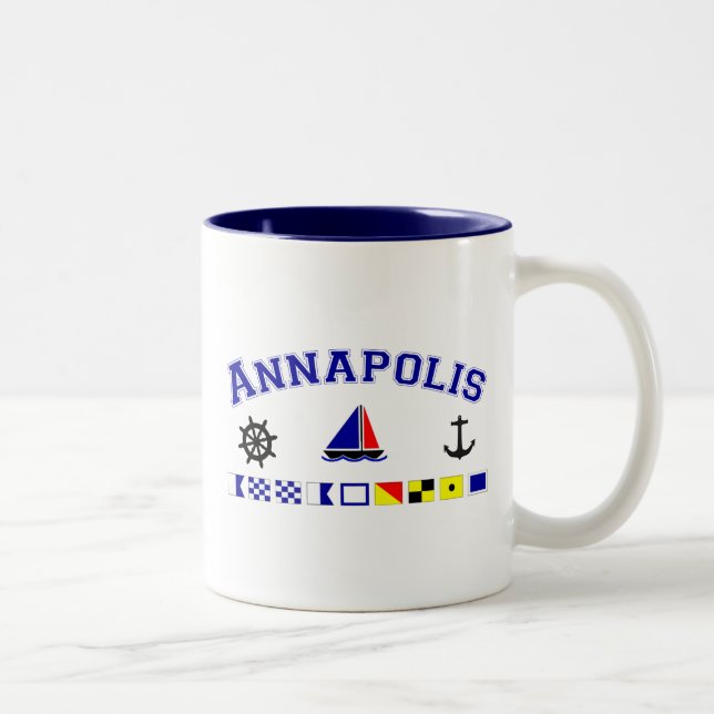 Annapolis, MD Two-Tone Coffee Mug (Right)
