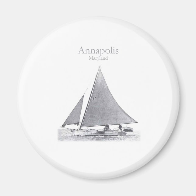 Annapolis Skipjack Magnet (Front)