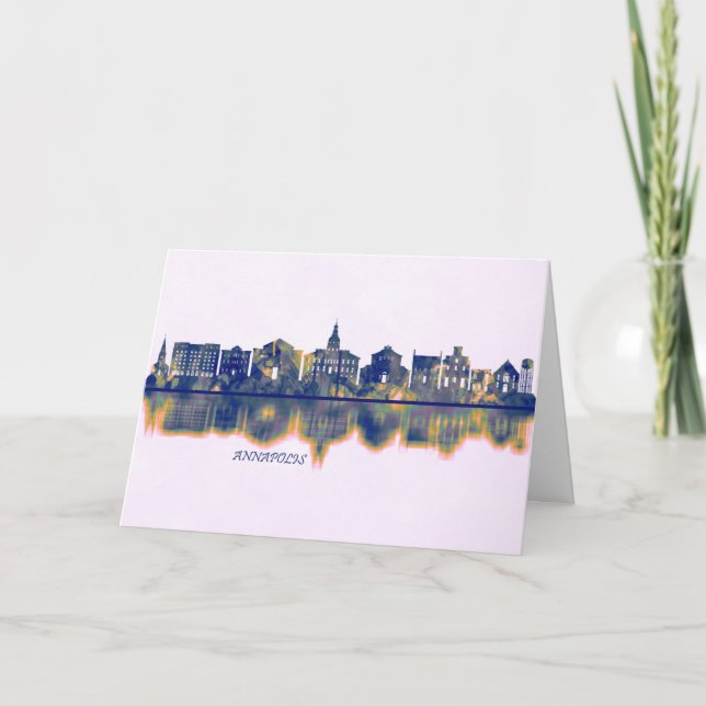 Annapolis Skyline Holiday Card (Front)