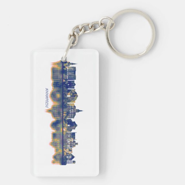 Annapolis Skyline Key Ring (Back)